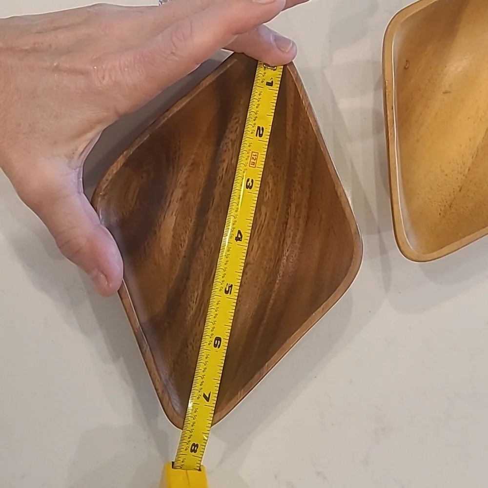 Pottery Barn Set of Two Wooden Bowls